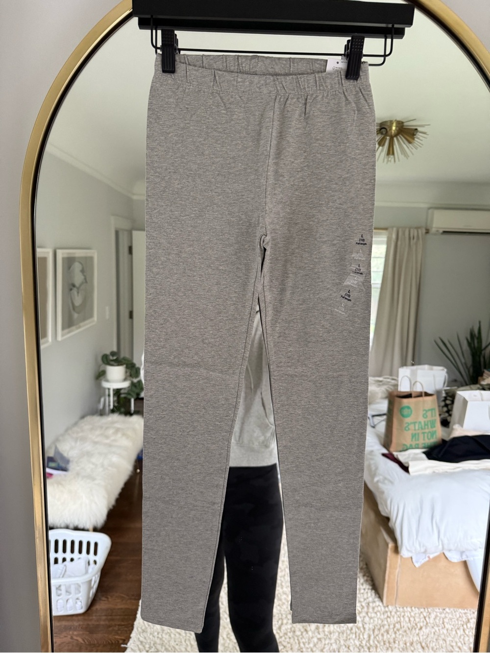 GAP Heather Gray Girls' Stretch Leggings